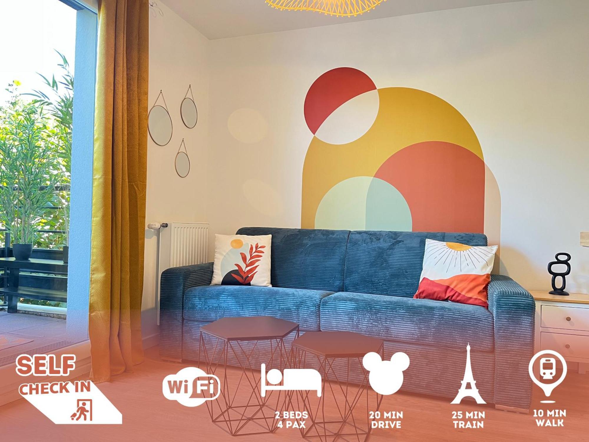 Le 24 Nautic, Appartement Douillet Bassin Olympique Disneyland & Paris Avec Parking Vaires-sur-Marne Luaran gambar